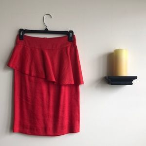 Zara Peplum Pencil Skirt
